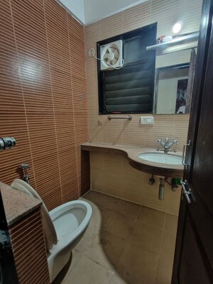 Bathroom in 3 BHK Apartment at Nyati Environ, Tingre Nagar – for Rent