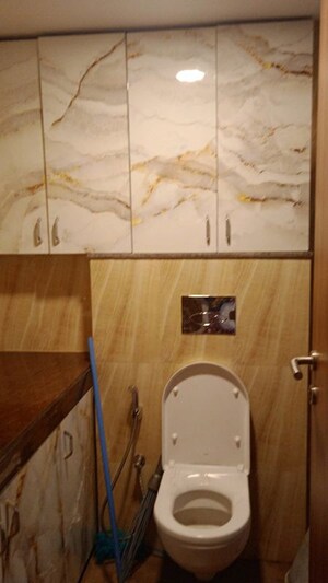 Bathroom in 3 BHK Apartment at Lodha Amara, Kolshet Road – for Rent