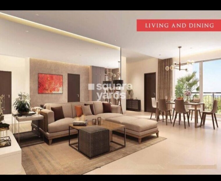 Living Room, shapoorji-pallonji-joyville-gurgaon 3 Bedroom 1852 Sq.Ft. Apartment In Sector 102 Gurgaon 10268915