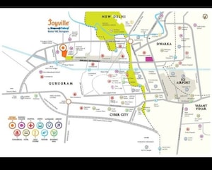 3 BHK Apartment – Map Location View at Shapoorji Pallonji Joyville Gurgaon, Sector 102 - for Sale
