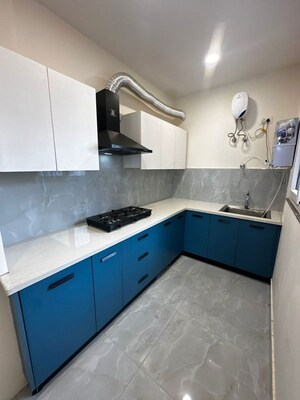 Kitchen in 1 BHK Builder Floor at Sushant Lok I – for Rent