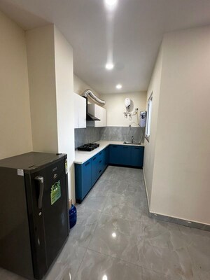 Kitchen in 1 BHK Builder Floor at Sushant Lok I – for Rent