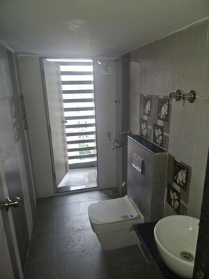 Bathroom in 2 BHK Apartment at Jangid Galaxy, Ghodbunder Road – for Rent