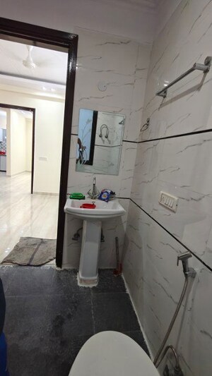 Bathroom in 2 BHK Builder Floor at Chattarpur – for Rent