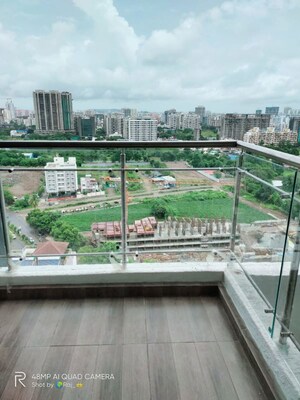 Balcony in 2 BHK Apartment at Paranjape Trident Towers, Wakad – for Rent