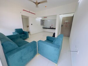 Living Room in 2 BHK Apartment at Paranjape Trident Towers, Wakad – for Rent