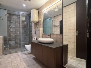 Bathroom in 2 BHK Builder Floor at New Friends Colony – for Rent