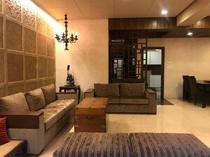 Living Room in 4 BHK Apartment at The Jackers Apartment, Bandra West – for Rent