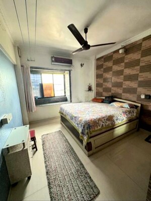 Bedroom in 3 BHK Apartment at Tridev Apartments, Lbs Marg – for Rent