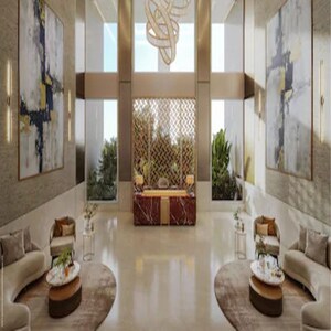 Living Room in 4 BHK Apartment at Godrej Elaris, Magarpatta City – for Sale