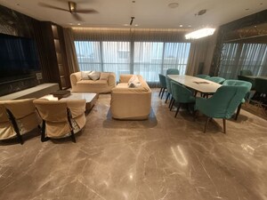 Living Room in 5 BHK Apartment at Khar West – for Rent