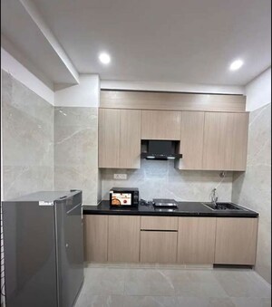 Kitchen in 3 BHK Apartment at Rishita Manhattan, Gomti Nagar – for Rent