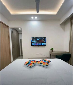 Bedroom in 3 BHK Apartment at Rishita Manhattan, Gomti Nagar – for Rent