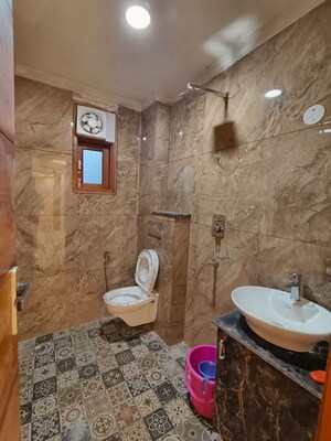 Bathroom in 4 BHK Builder Floor at Panchsheel Vihar – for Rent