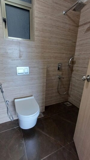 Bathroom in 3 BHK Apartment at Rajesh Raj Infinia, Malad West – for Rent
