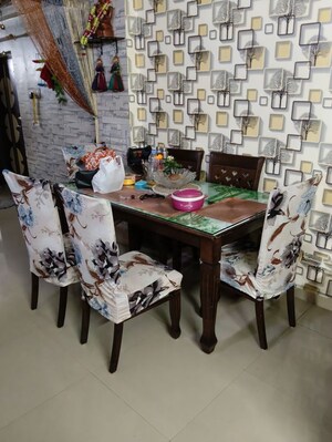 Dining area in 3 BHK Apartment at Bumba Damani Enclave, Ganganagar – for Sale