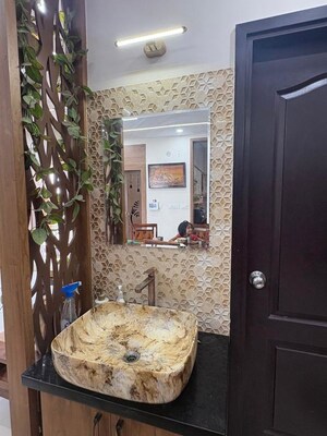 Bathroom in 3 BHK Apartment at Shriram Blue, Kr Puram – for Rent