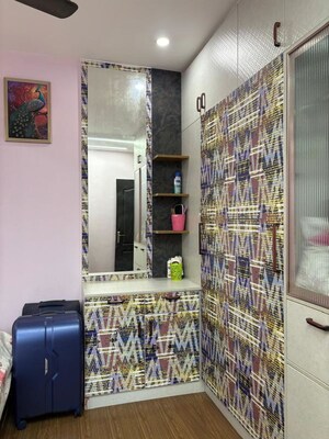 Living Room in 3 BHK Apartment at Shriram Blue, Kr Puram – for Rent