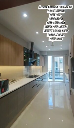 Kitchen in 4 BHK Apartment at Emaar MGF Emerald Hills, Sector 65 – for Rent