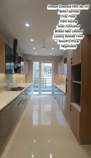 Kitchen in 4 BHK Apartment at Emaar MGF Emerald Hills, Sector 65 – for Rent
