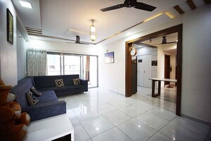 Living Room in 3 BHK Apartment at Nana Chiloda – for Sale