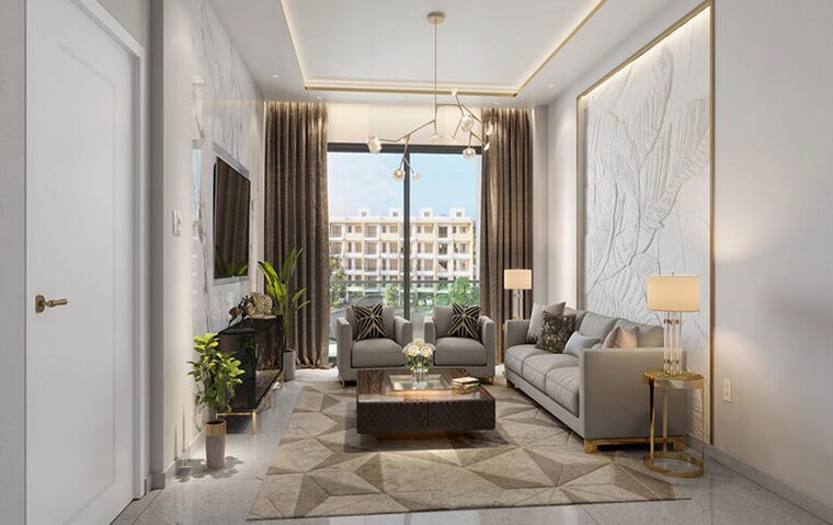 Living Room, signature-global-city-81 2 Bedroom 1002 Sq.Ft. Builder Floor In Sector 81 Gurgaon 10275737