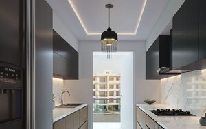 Kitchen in 2 BHK Builder Floor at Signature Global City 81, Sector 81 – for Sale