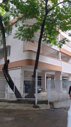 Staircase in 4 BHK Apartment at Sayali Garden, Aundh – for Rent