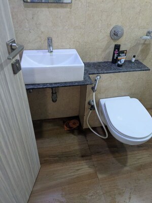 Bathroom in 1 BHK Apartment at Ani Anu Sri Balaji Enclave, Malad West – for Rent