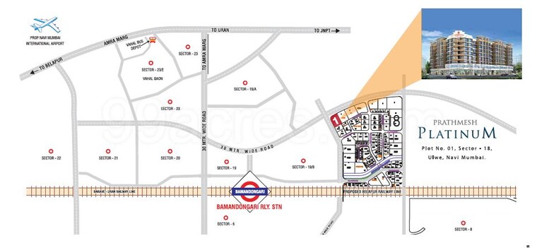 Map Location, prathmesh-platinum 1 Bedroom 689 Sq.Ft. Apartment In Ulwe Sector 17 Navi Mumbai 10276482