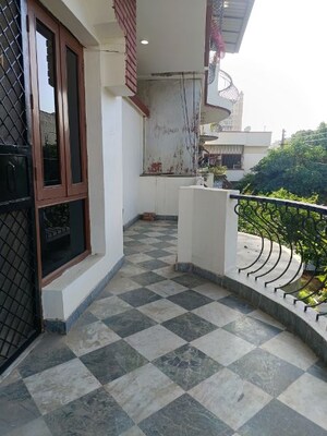 Balcony in 3 BHK Builder Floor at Uppal Southend, Sector 49 – for Rent