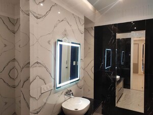 Bathroom in 3 BHK Builder Floor at Apna Enclave, Sector 4 – for Rent