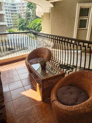 Balcony in 3 BHK Apartment at Pride Purple Sapphire Park, Wakad – for Rent