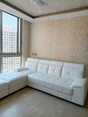 Living Room in 2 BHK Apartment at Castle Rock, Powai – for Rent