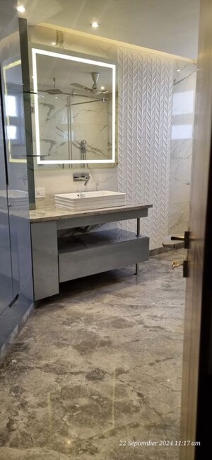 Bathroom in 3 BHK Builder Floor at Defence Colony – for Rent