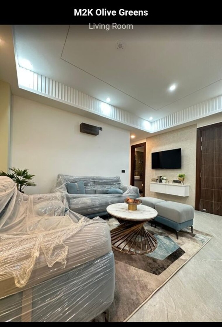 Living Room, m2k-olive-greens 3.5 Bedroom 1578 Sq.Ft. Builder Floor In Sector 104 Gurgaon 10276777