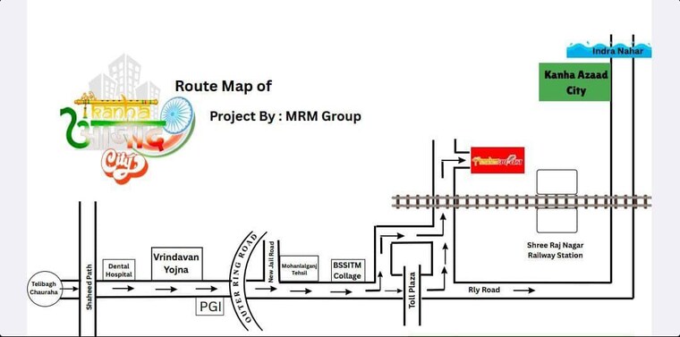 Map Location, raebareli road  2000 Sq.Ft. Plot In Raebareli Road Lucknow 10276746