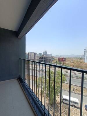 Balcony in 2 BHK Apartment at Manav La Centra, Tathawade – for Rent