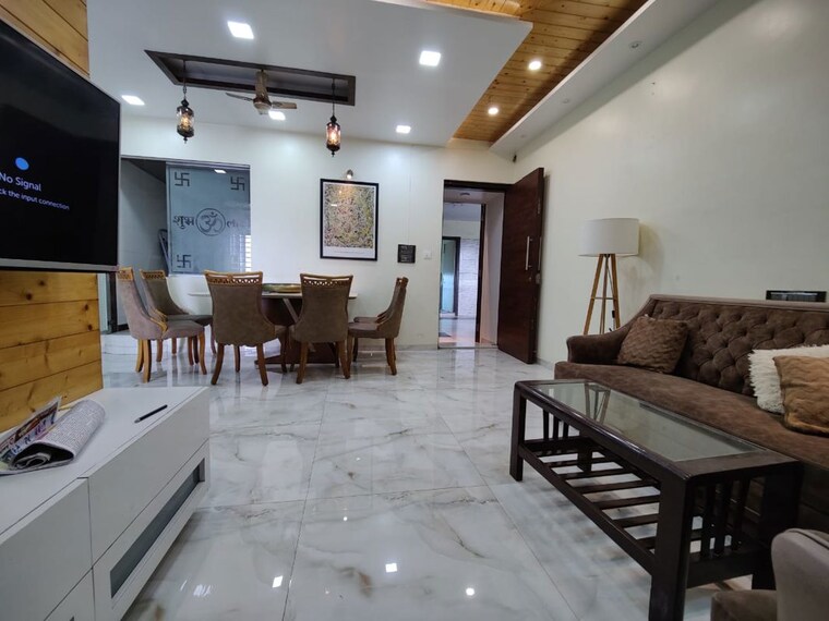 Living Room, millennium-avanish-phase-i 3 Bedroom 1950 Sq.Ft. Apartment In Sector 10a Airoli Navi Mumbai 10276894