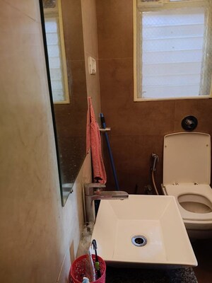 Bathroom in 1 BHK Apartment at Veena Serenity, Chembur – for Rent