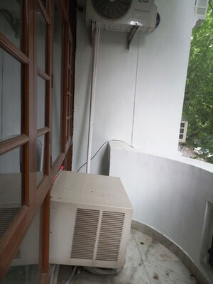 Balcony in 3 BHK Apartment at Sushant Lok I – for Rent