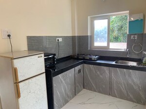 Kitchen in 1 BHK Apartment at Siolim – for Rent
