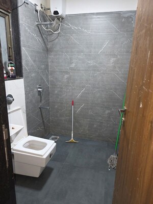 Bathroom in 2 BHK Apartment at Harasiddh Viraaj, Malad East – for Rent