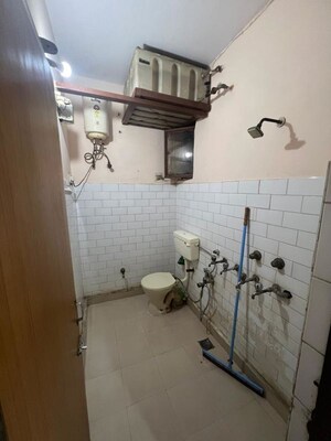 Bathroom in 2 BHK Builder Floor at Lajpat Nagar – for Rent
