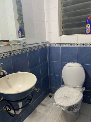 Bathroom in 2 BHK Apartment at Amrut Runwal Paradise, Kothrud – for Rent