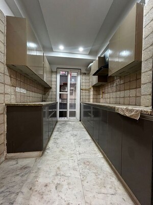 Kitchen in 3 BHK Apartment at Chattarpur – for Rent