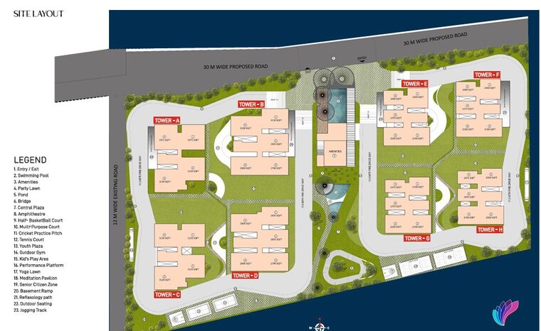 Master Plan, namishree-vrindavan 3 Bedroom 1690 Sq.Ft. Apartment In Kondapur Hyderabad 10277414