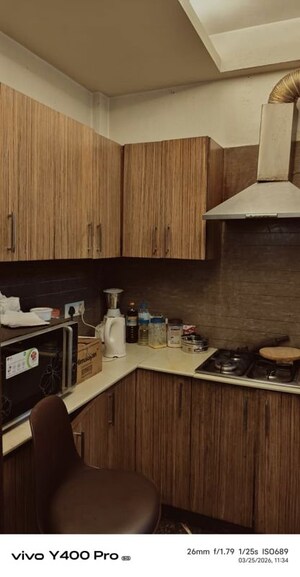 Kitchen in 2 BHK Builder Floor at East Of Kailash – for Rent