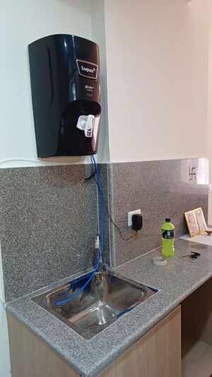 Kitchen in 1 RK Apartment at Gaur Runway Suites, Gaur Yamuna City – for Rent