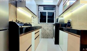 Kitchen in 1 BHK Apartment at Kabra Aurum, Goregaon West – for Rent